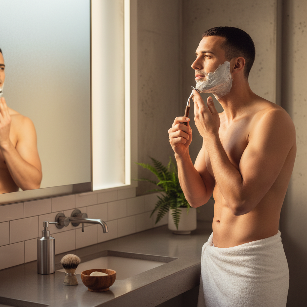 Homme rasage 1