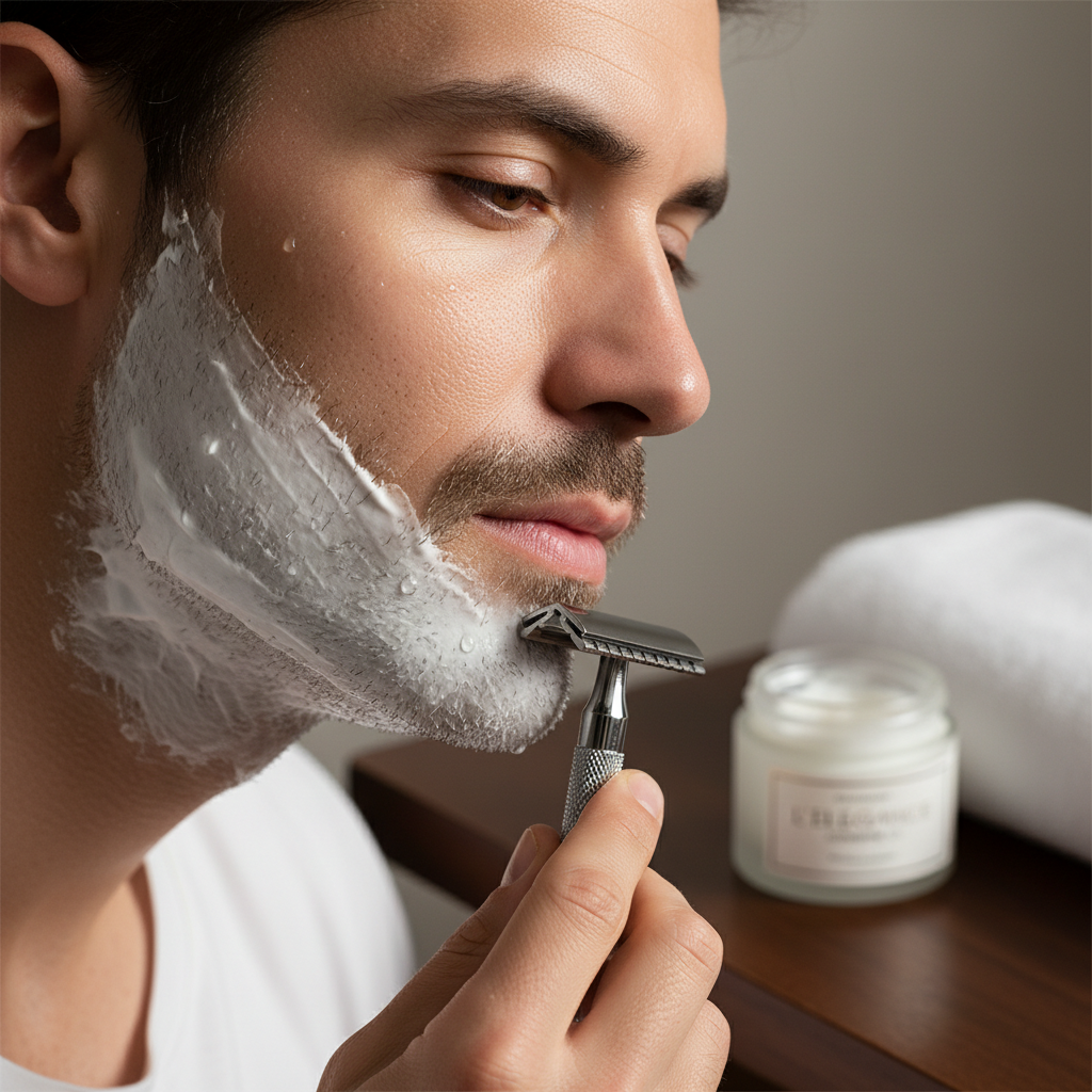 Homme rasage 2